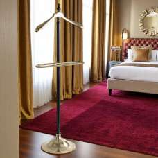 Nogales Metal Coat Stand In Gold And Black - UK
