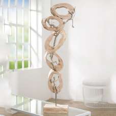 Norman Wood Climb Sculpture In Oak And Silver - UK