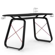 Oakland Metal Gaming Desk With Carbon Fibre And Black Legs - UK