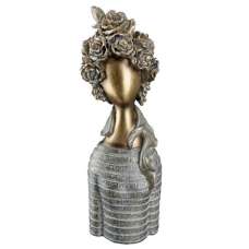 Ocala Polyresin Linea Sculpture In Gold - UK