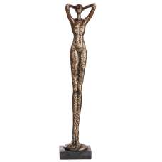 Ocala Polyresin Millenium Bronze Sculpture Small In Brown - UK