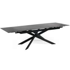 Ocoee Ceramic Top Extending Dining Table - Black - UK