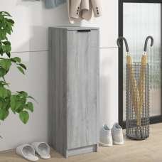 Octave Wooden Shoe Storage Cabinet In Grey Sonoma Oak - UK