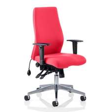 Onyx Office Chair In Bergamot Cherry With Arms - UK