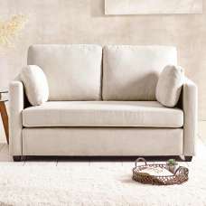 Opelika Fabric 2 Seater Sofa - Beige - UK