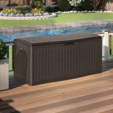 Opulence Reinforced Resin Garden 469L Storage Box in Java Brown - UK