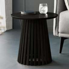 Orono Wooden Round Lamp Table - Black - UK