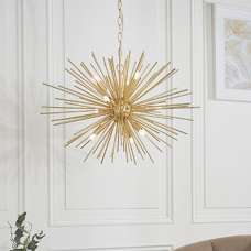 Orta 9 Lights Ceiling Pendant Light In Satin Brass - UK