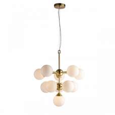 Oscar Wall Hung 11 Pendant Light In Brushed Gold - UK