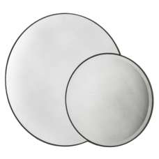 Ostara Circular Wall Mirror In Black Frame - UK