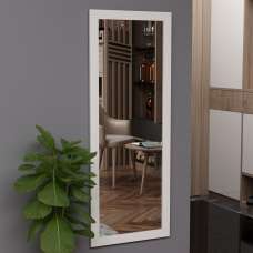 Ovea Pier Glass Wall Mirror with White Wooden Frame - UK