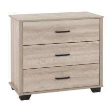 Oxnard Wooden Chest Of 3 Drawers In Light Oak - UK