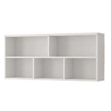 Oxnard Wooden Wall Shelf Rectangular In Matt White - UK