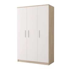Oxnard Wooden Wardrobe With 3 Doors In Sonoma Oak - UK