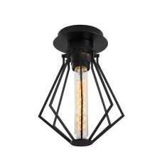 Oylat Metal Ceiling Light in Black - UK