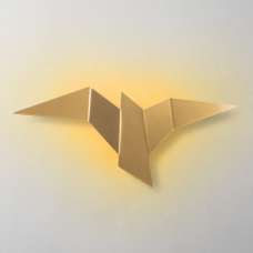 Pacali Large Metal Wall Light in Gold - UK