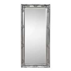 Padilla Lean-to Dress Mirror In Pewter Wooden Frame - UK