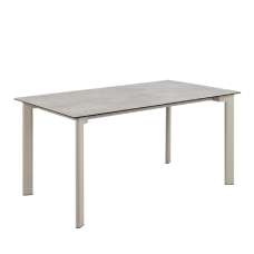 Palmdale Ceramic Dining Table Rectangular In Grey - UK