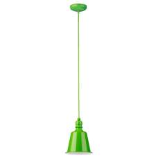 Parista Metal Bell Design Shade Pendant Light In Lime Green - UK