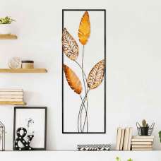 Parklane Metal Aurelian Leaf Wall Art in Gold and Copper - UK