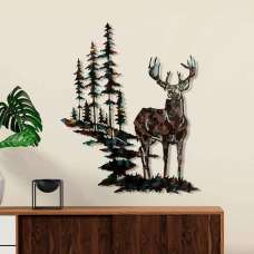 Parklane Metal Grand Bucks Wall Art in Multicolour - UK