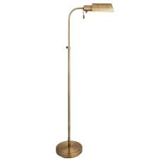 Parma Metal Floor Light In Antique Brass - UK