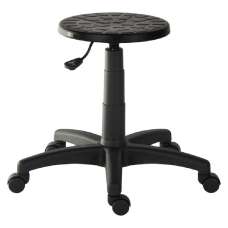 Payson PU Leather Office Stool In Black - UK