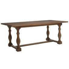 Payson Wooden Dining Table In Walnut - UK