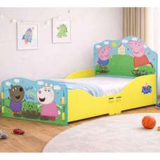 Peekskill Wooden Toddler Bed In Multicolour - UK