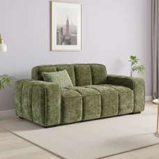Pelaro Fabric 2 Seater Sofa in Olive Green - UK