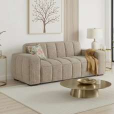 Pelaro Fabric 3 Seater Sofa in Beige - UK