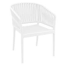 Penwell Polypropylene Outdoor Armchair In White - UK