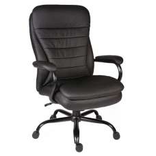 Godley Leather Home And Office Chair In Black - UK