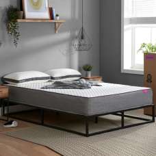 Peoria Fabric King Size Mattress In White - UK