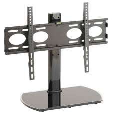 Perth 65'' Universal Swivel TV Stand Mount Bracket with Black Glass Base - UK