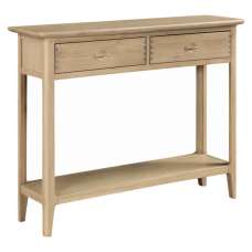 Petaluma Wooden Console Table With 2 Drawers - Oak - UK