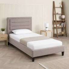 Picasso Fabric Single Bed In Grey Marl - UK