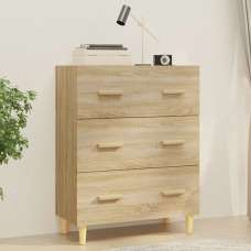 Pirro Wooden Chest Of 3 Drawers In Sonoma Oak - UK