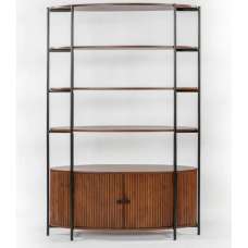 Plano Wooden Bookcase With 4 Shelves In Walnut - UK