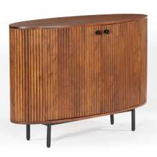 Plano Wooden Storage Cabinet With 2 Doors In Walnut - UK
