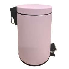 Polaris Metal 3 Litre Pedal Bin in Pink - UK