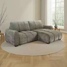 Portmere Fabric Universal Corner Sofabed in Green - UK