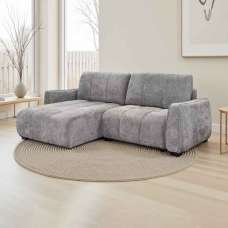 Portmere Fabric Universal Corner Sofabed in Grey - UK