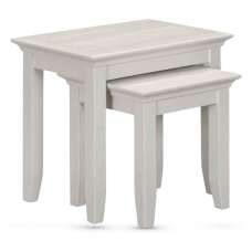 Prague Wooden Nest Of 2 Tables - Truffle - UK