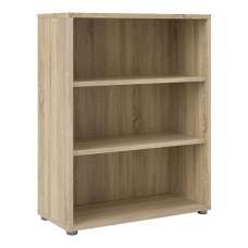 Prax 2 Shelves Open Home And Office Bookcase In Oak - UK