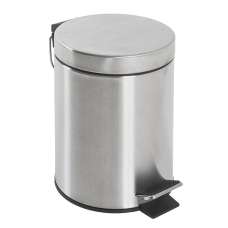 Prichard Stainless Steel 3 Litre Pedal Bin In Silver - UK