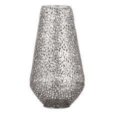 Purley Metal Floor Lantern In Antique Silver - UK
