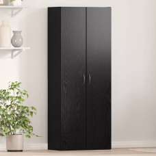 Quilcene 153cm Wooden Office Cabinet In Black Oak - UK