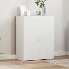 Quilcene 77cm Wooden Office Cabinet In White - UK