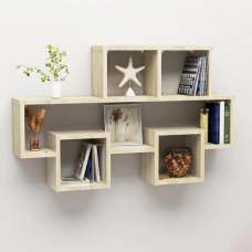 Quillon Car-Shaped Wooden Wall Shelf In Sonoma Oak - UK